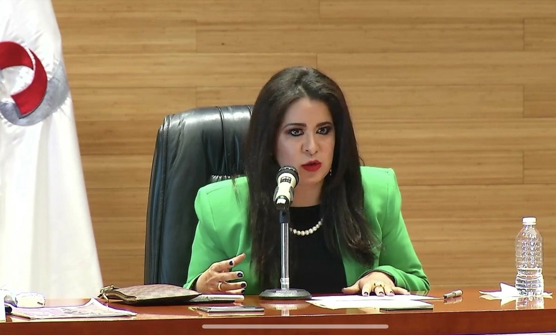 La presidenta del CCEM, Laura González Hernández, en imagen de archivo. Foto tomada de la cuenta de Twitter @LauraGlezEDOMEX