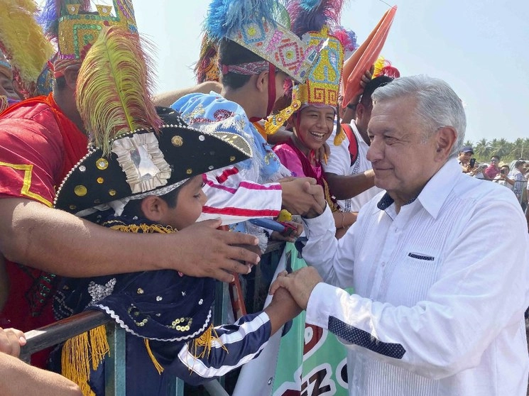El presidente Andrés Manuel López Obrador durante su gira por el estado de Guerrero. Foto cortesía de la Presidencia