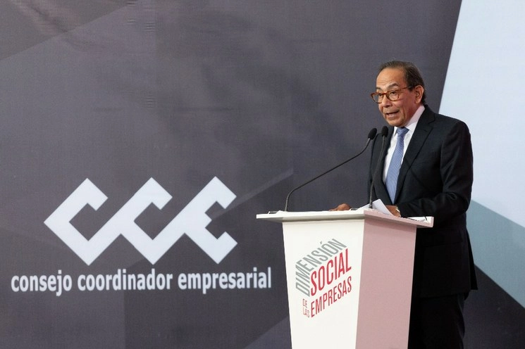 Carlos Salazar Lomelín, presidente del CCE. Foto Pablo Ramos/ La Jornada