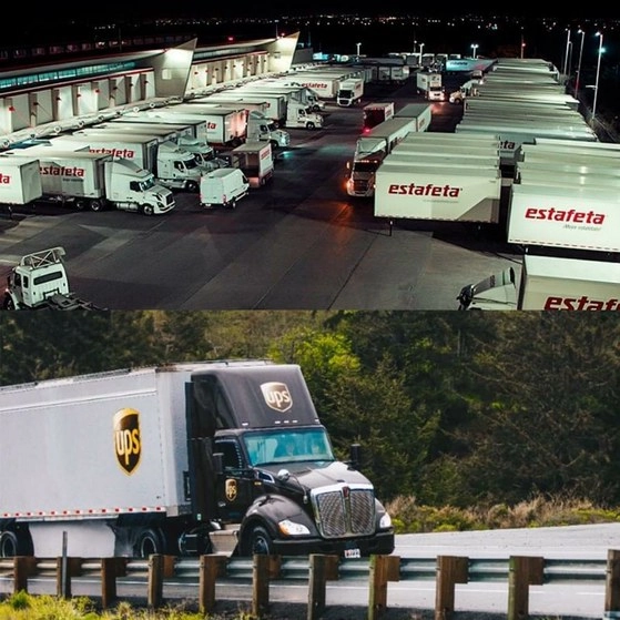 El objetivo de la sinergia es beneficiar a las Pymes con agilidad en la infraestructura de ambas compañías y beneficia las entregas de cara al T-MEC. Foto. UPS y Estafeta Mexicana.