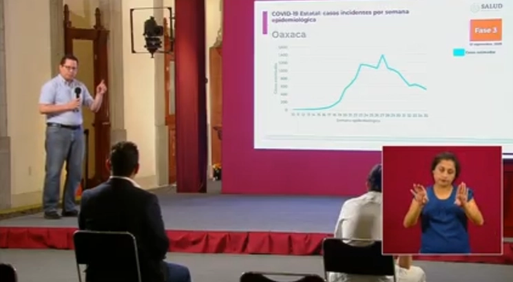 Captura de pantalla de la conferencia de prensa. 