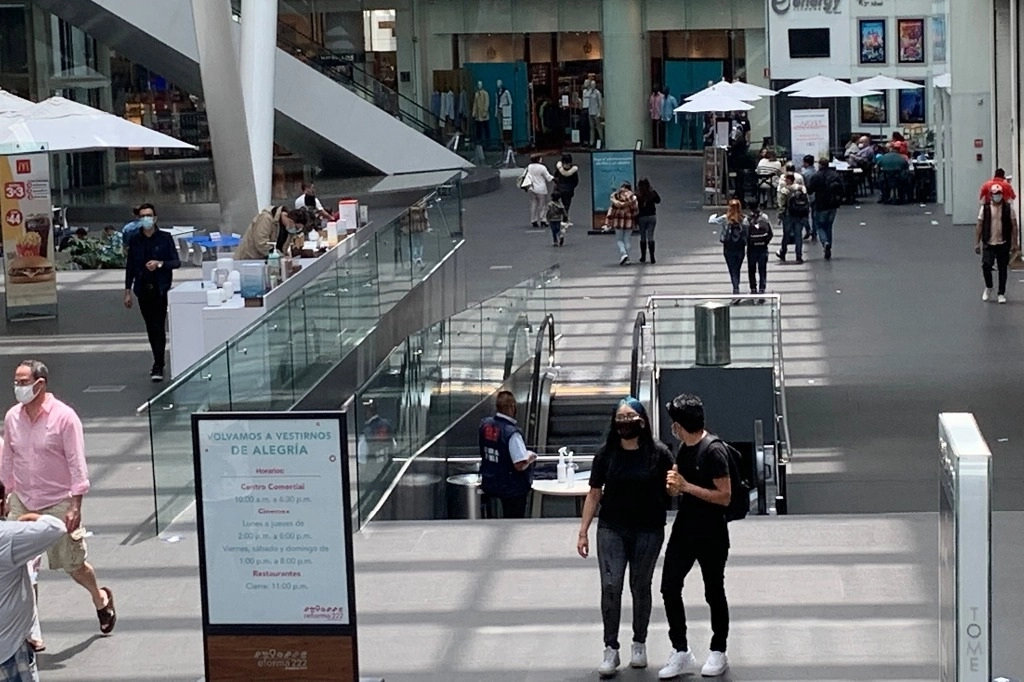 El centro comercial Reforma 222, el 20 de septiembre de 2020. Foto María Luisa Severiano