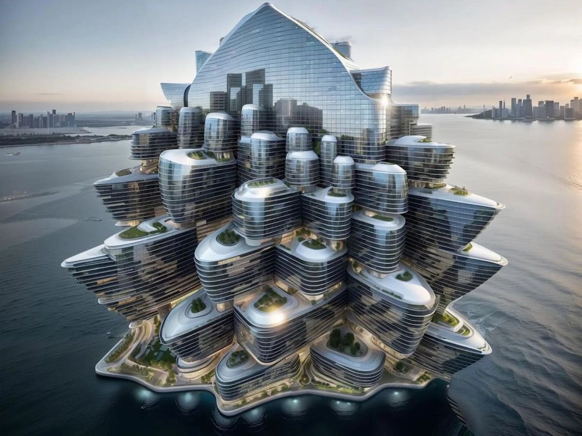 Imagen creada con inteligencia artificial de un proyecto arquitectónico. Foto 