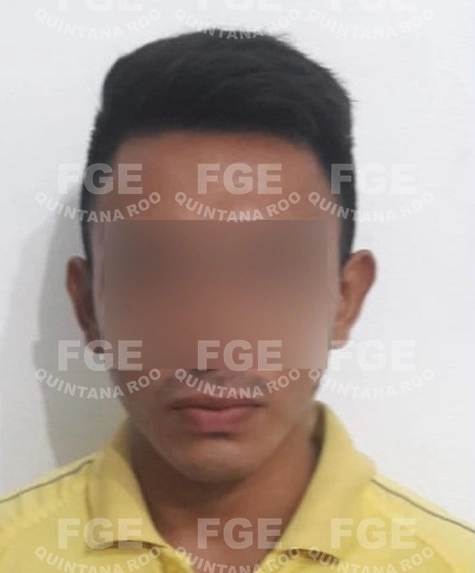 Diego "V" acusado de corrupción de menores llevará su proceso penal en prisión. Foto Fiscalía Quintana Roo