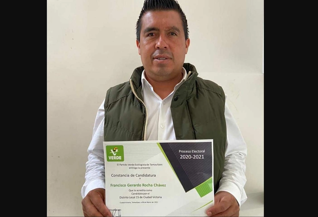Francisco "El Batata" Rocha contendía por una diputación local por el Distrito 15 en Ciudad Victoria. Foto tomada del Facebook Batata Rocha