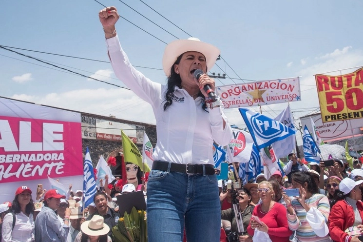 Alejandra del Moral, candidata a la gubernatura por la coalición Va por el Estado de México. Foto Cuartoscuro