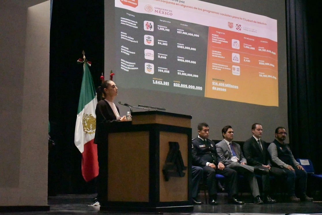 La jefa de Gobierno de la Ciudad de México, Claudia Sheinbaum, participó como ponente en el cuarto Congreso Internacional de Seguridad, en Nezahualcóyotl, Edomex, el 28 de julio de 2022. Foto René Ramón
