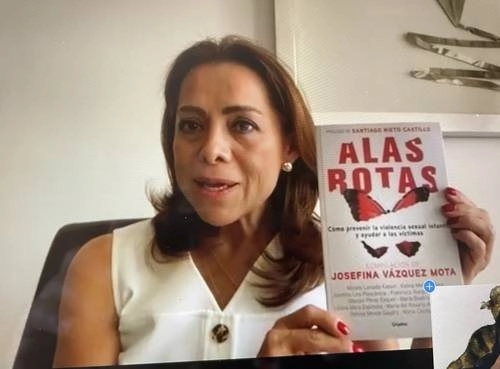 "Se piensa que por estar en la política no suceden violencias, pero las hay, verbales y sicológicas, y dañan la vida", refiere la senadora en entrevista. Foto captura de pantalla