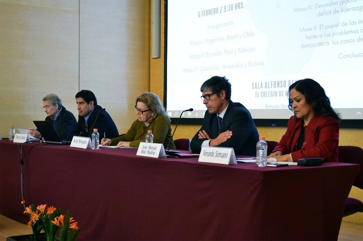 En la inauguración del seminario  participaron especialistas y diplomáticos de ocho países de Latinoamérica. Foto tomada de la cuenta de Twitter @elcolmex
