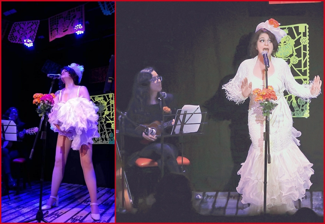 Minerva ladelCabaret, como también se conoce a Valenzuela, en un momento del espectáculo que lleva a cabo temporadas en el recinto de la colonia Condesa. Foto cortesía de la producción 