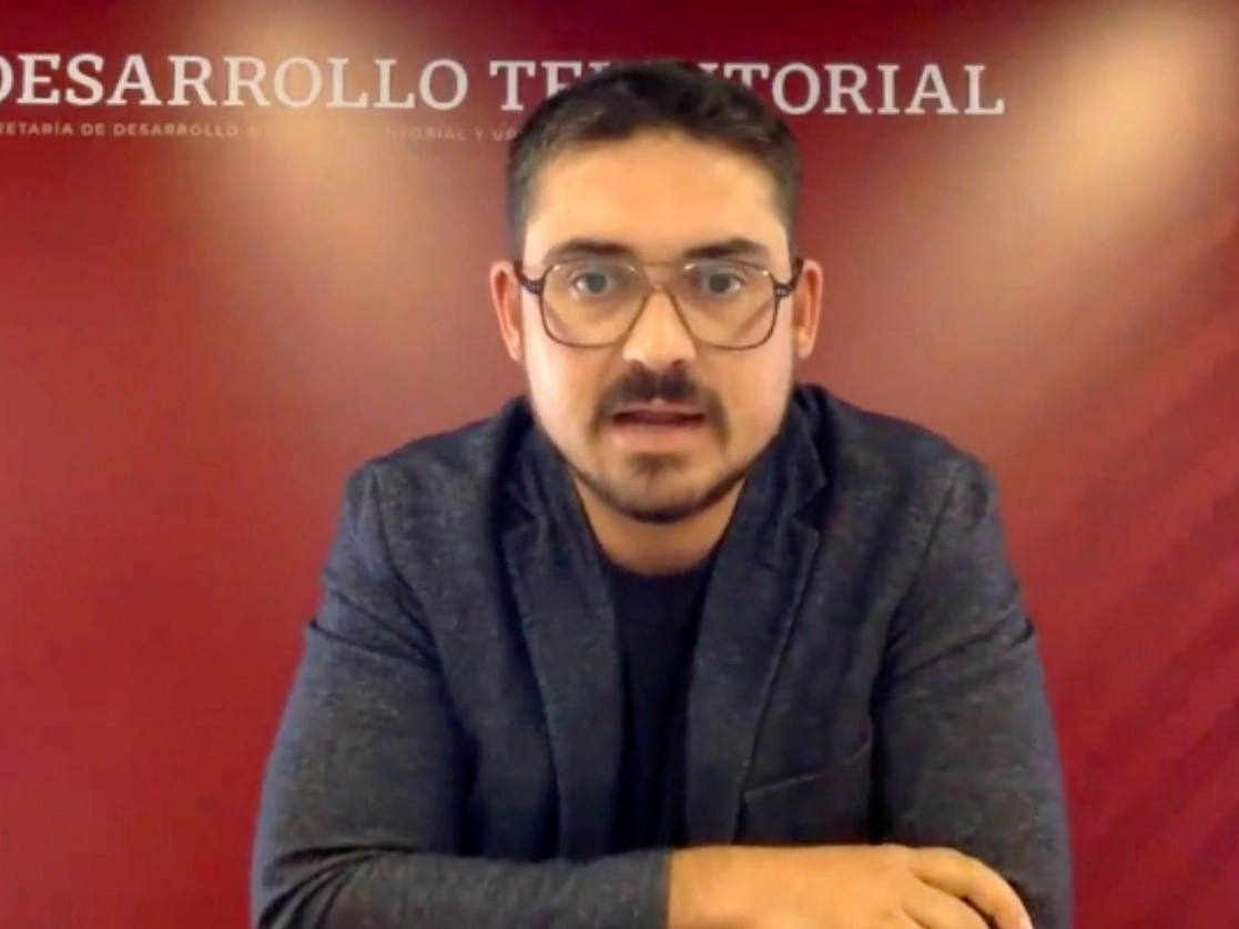 Román Meyer Falcón, secretario de Desarrollo Agrario, Territorial y Urbano, el 28 de enero de 2021. Imagen tomada del Twitter de @SEDATU_mx