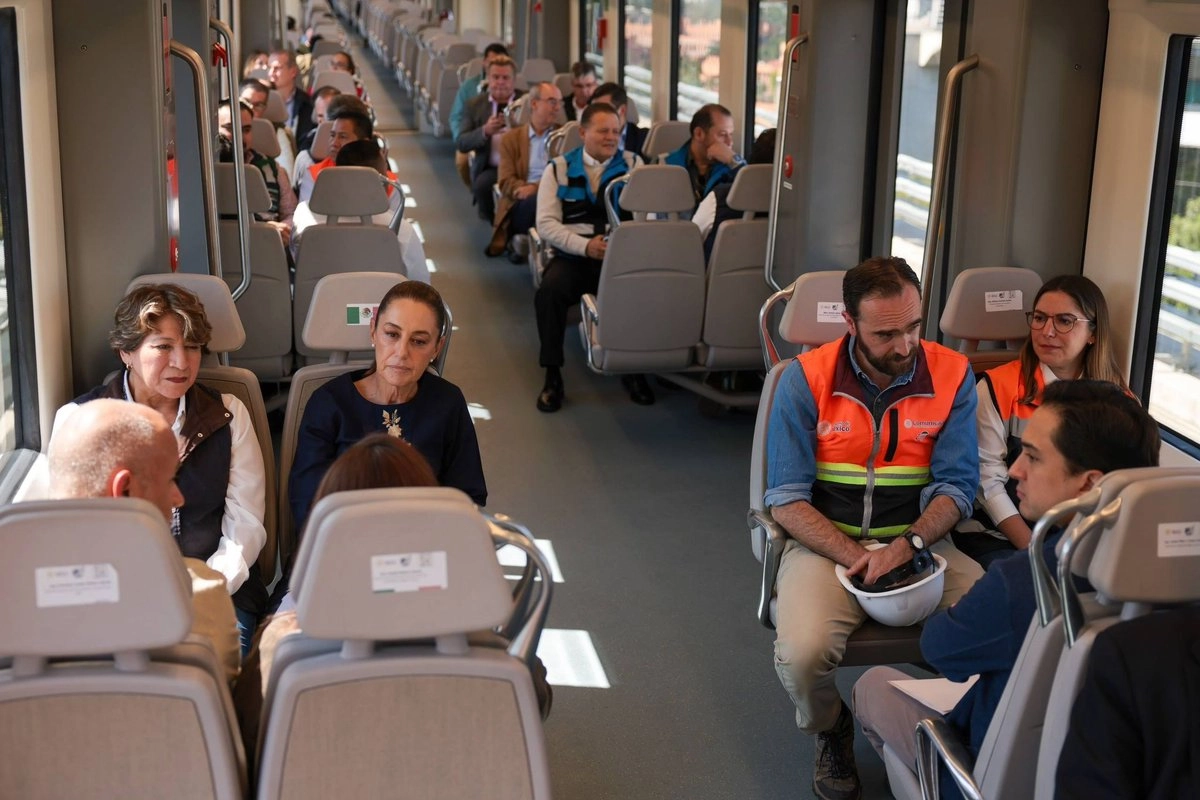 La presidenta Claudia Sheinbaum utilizó ayer El Insurgente, de la estación Santa Fe hasta la terminal Observatorio.