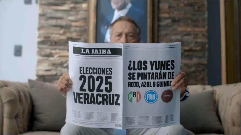 "La única opción libre de Yunes es Movimiento Ciudadano", señala el espot. Imagen tomada del video compartido en redes sociales por MC
