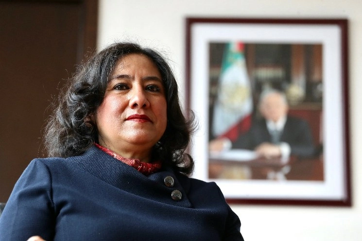 En esta foto de archivo, Irma Eréndira Sandoval, titular de la Secretaría de la Función Pública (SFP). Foto Luis Castillo