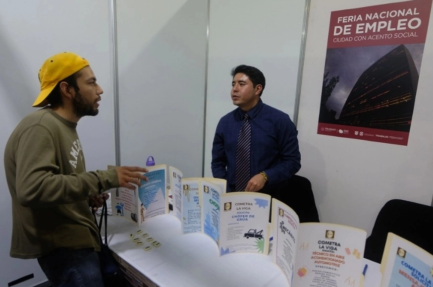 La Feria nacional del empleo, Ciudad con acento social en la expo Reforma, el 15 de febrero de 2024. Foto José Antonio López
