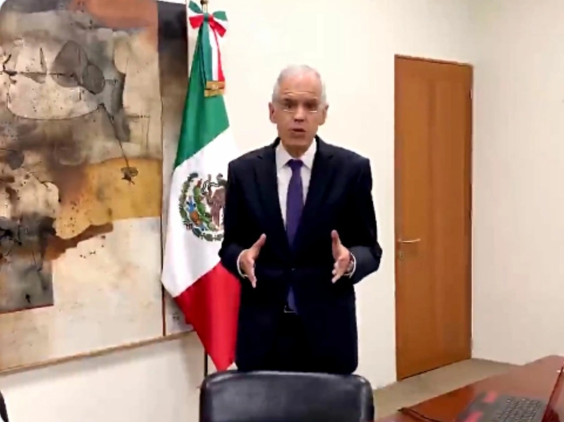 El subsecretario de Relaciones Exteriores, Julián Ventura. Imagen tomada de un video difundido en el Twitter de @JulianVenturaV