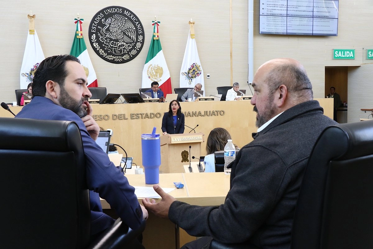 Sesión en el Congreso de Guanajuato.