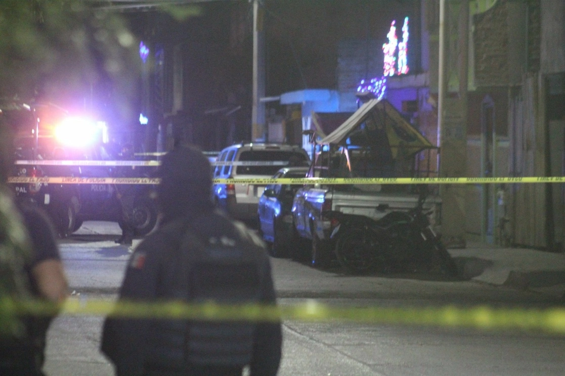 Escena en Celaya, Guanajuato, tras el caso de un asesinato múltiple, en diciembre pasado. Foto Cuartoscuro 