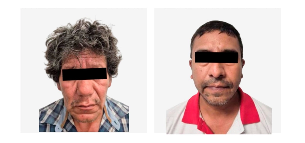 Dos individuos fueron detenidos por se presunta responsabilidad en el homicidio de un hombre y un niño ocurrido el domingo 17 de noviembre. Foto SSPH