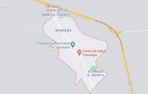 El ataque ocurrió en un domicilio del municipio de Tlanalapa, Hidalgo. Imagen tomada de Google Maps