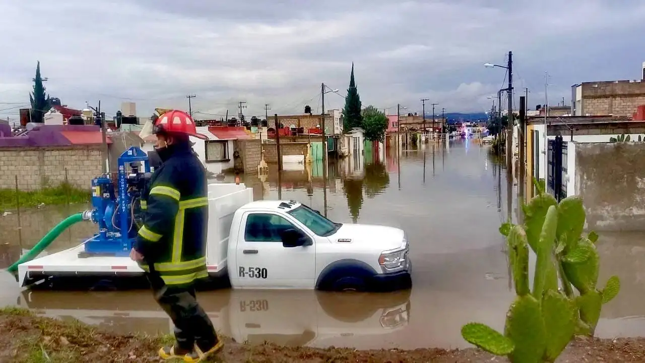 Lluvias vuelven a causar inundaciones en poblaciones de Hidalgo
