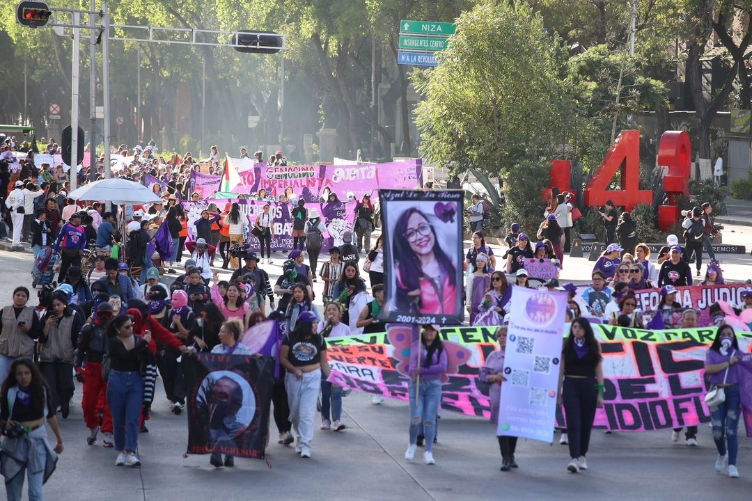 Marcha por el Dia Internacional de la eliminación de la violencia contra las Mujeres en noviembre pasado en la CDMX. Foto