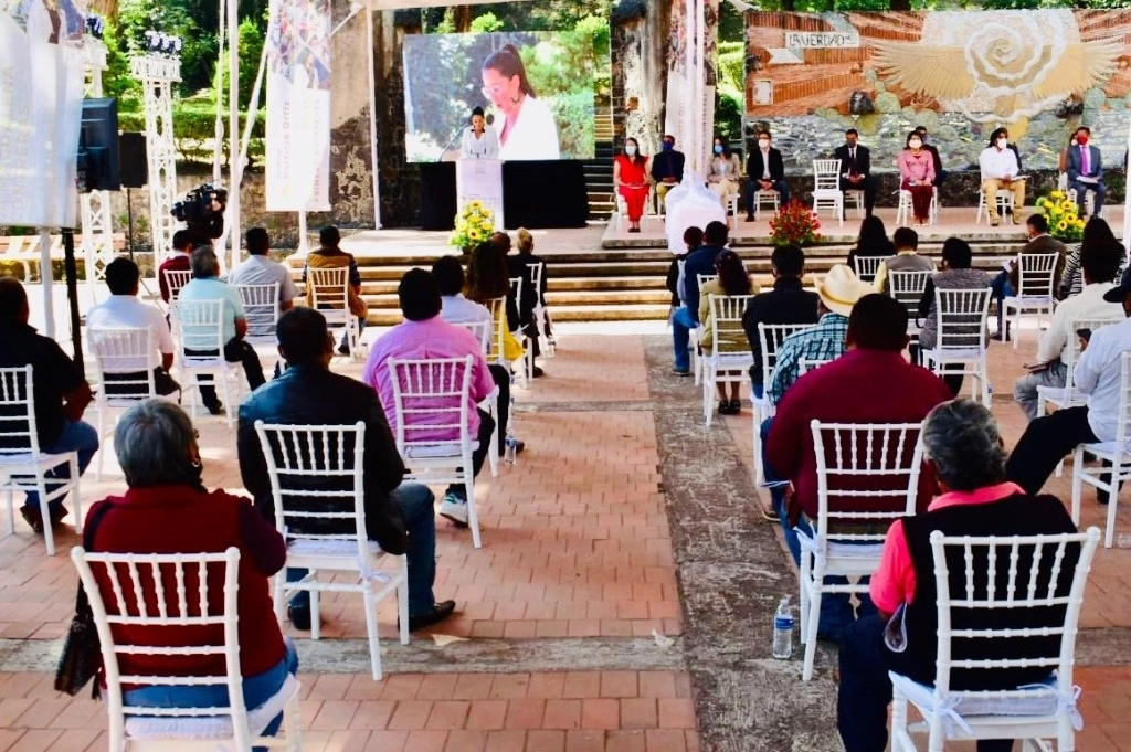 Patricia Ortiz Couturier realiza su segundo informe de gobierno como alcaldesa de La Magdalena Contreras. Foto Tomada del Twitter @Paty_OrtizC