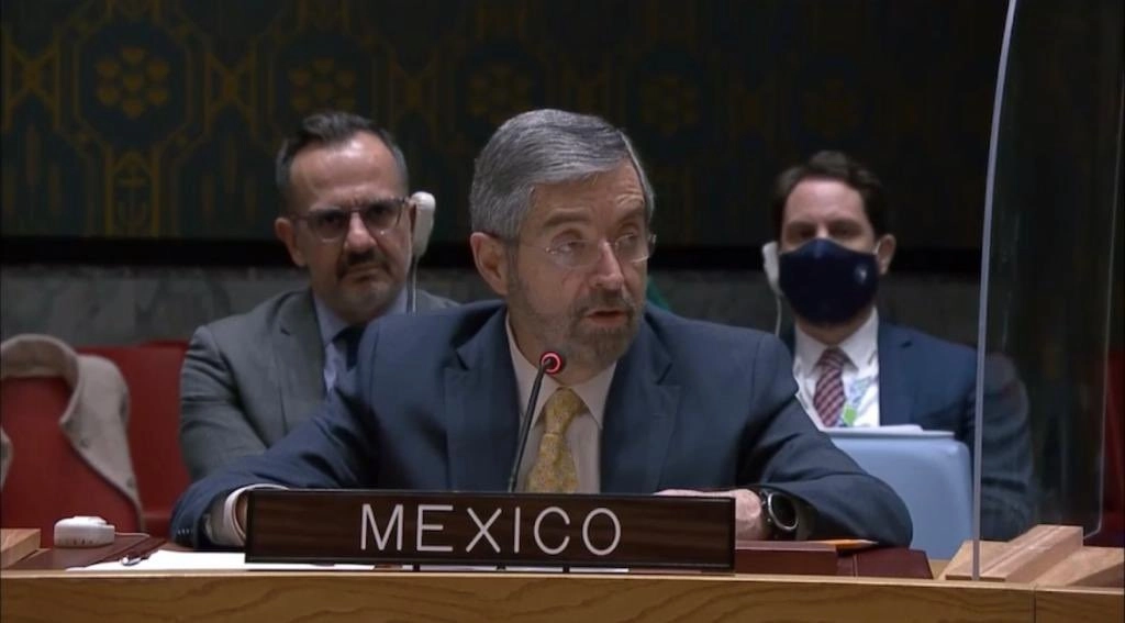 Juan Ramón de la Fuente, representante de México ante la ONU. Foto Tomada del Twitter @MexOnu 