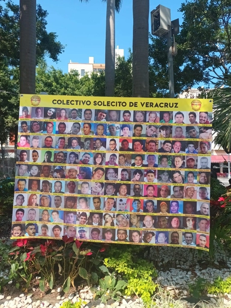 Elizabeth Montalvo, una de las integrantes del colectivo, dijo que ya son varios años en los que se hace esta tarea, pues es sumamente difícil contar con los recursos monetarios suficientes para continuar con las búsquedas. Foto Facebook Colectivo Solecito de Veracruz