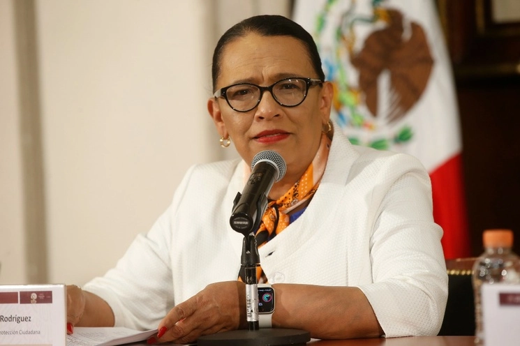 Desde el Gobierno de México "ya hemos pintado la raya frente al crimen y se investiga y sanciona, sin distingos, a la delincuencia organizada y a la delincuencia de cuello blanco", afirmó Rosa Icela Rodríguez, titular de la SSPC. Foto José Antonio López / Archivo 