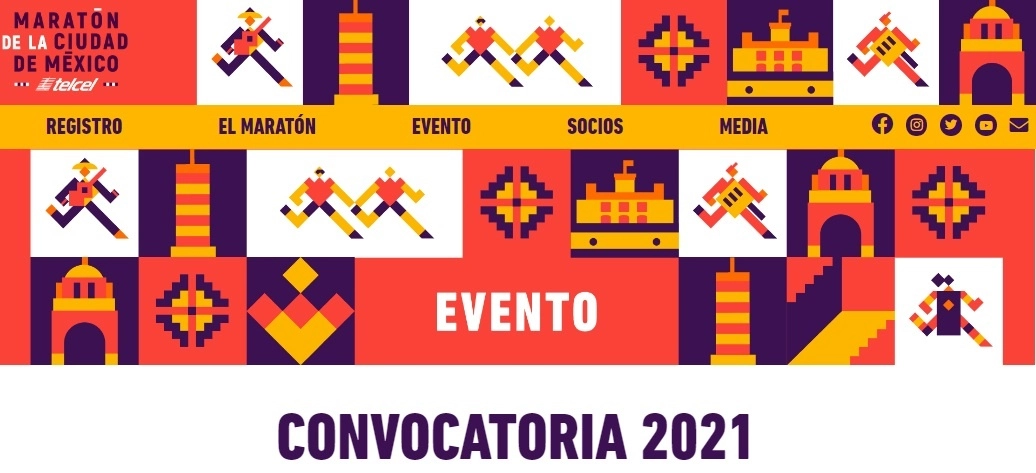 El Maratón y el Medio Maratón se realizarán el 28 de noviembre y el 19 de diciembre, respectivamente, con un límite de 20 mil participantes para cada evento y la exigencia de pruebas negativas al coronavirus. Imagen tomada del sitio https://maraton.cdmx.gob.mx/
