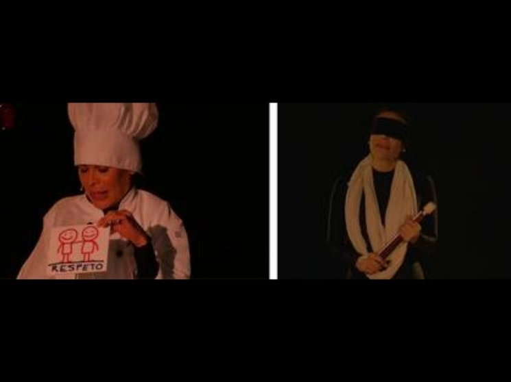 Algunas de las mujeres que interpreta Nelly Lacayo en la obra unipersonal. Foto cortesía de la producción