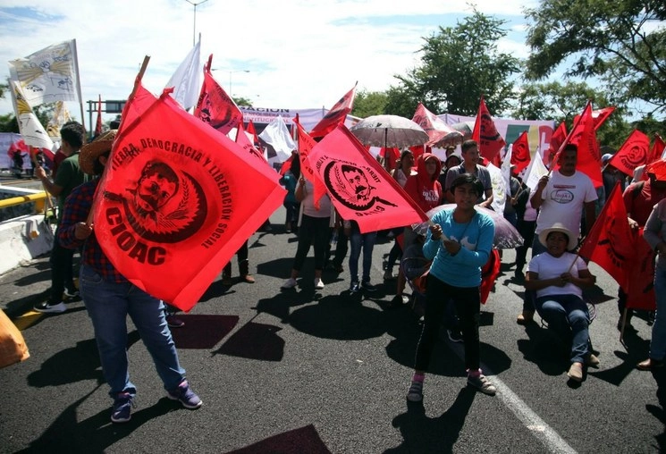 Imagen de archivo de una protesta campesina en Morelos. Foto Cuartoscuro