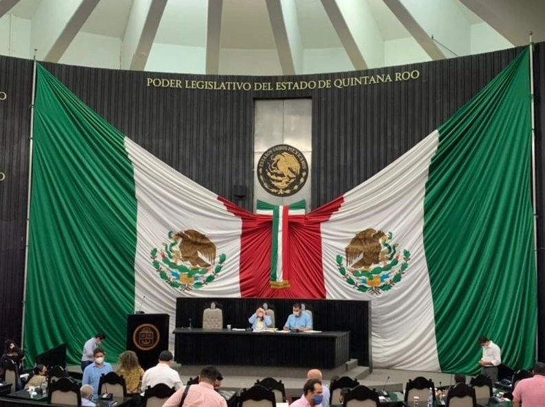 Sesión del Congreso de Quintana Roo. Foto tomada del Twitter @CongresoQRoo