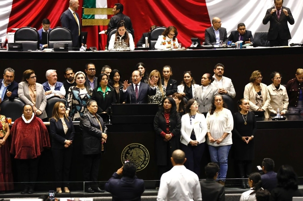 Sesión ordinaria en la cámara de diputados donde se discute en materia de prisión preventiva oficiosa, el 13 de noviembre de 2024. Foto Germán Canseco
