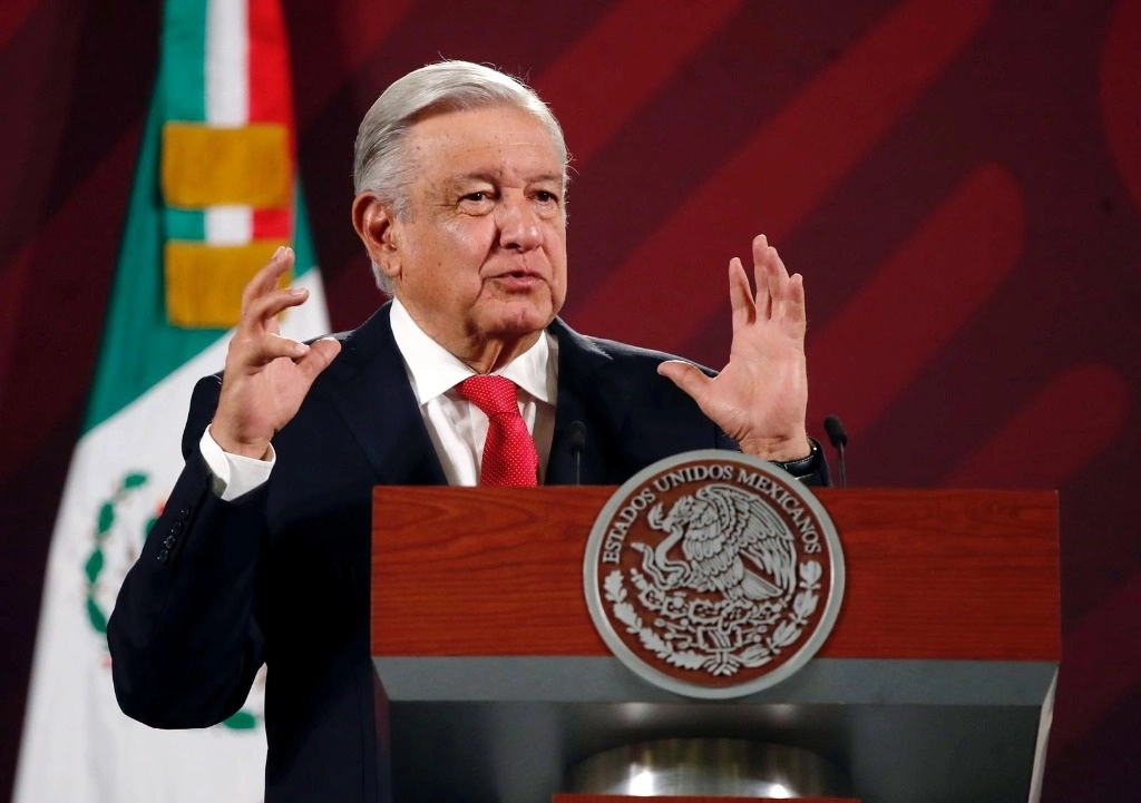 El presidente Andrés Manuel López Obrador durante conferencia matutina. Foto Cristina Rodríguez