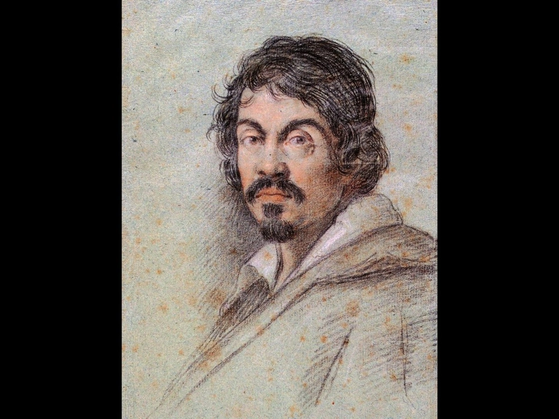 El mural mide casi tres metros de ancho y fue realizado por Caravaggio para el cardenal Del Monte. En la imagen, el artista dibujado por Ottavio Leoni. 