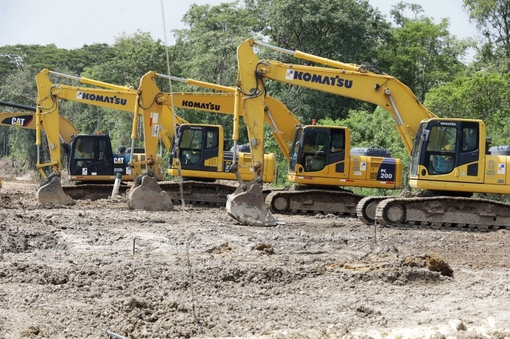 Obras del Tren Maya en Palenque, Chiapas. Foto Cuartoscuro / Archivo
