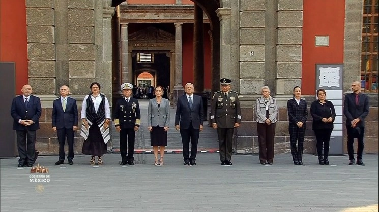  El presidente Andrés Manuel López Obrador encabezó el homenaje en la Ciudadela. Foto Cortesía Gobierno de México 