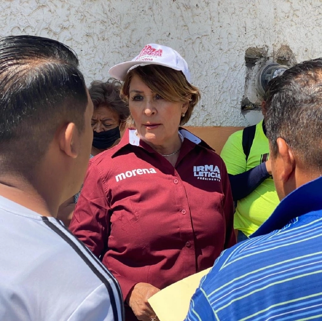 Irma Leticia González Sánchez, candidata de Morena a la presidencia municipal de Irapuato, Guanajuato. Foto tomada de Facebook @irmaleticiaglez / Archivo