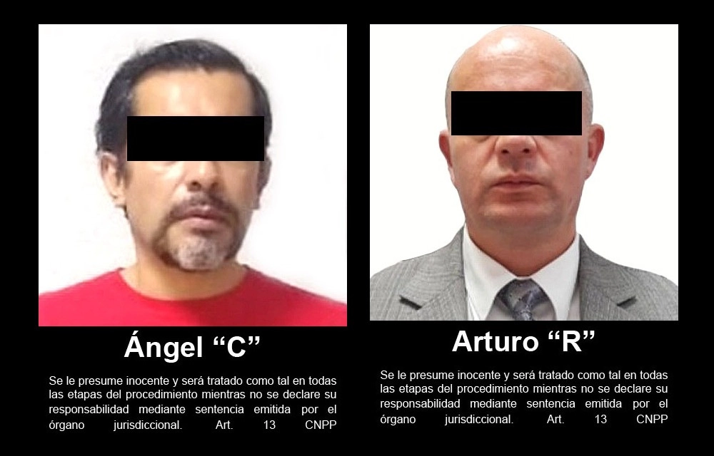 José Ángel Casarrubias Salgado, alias ‘El Mochomo’, y su abogado Arturo Rodríguez García fueron ingresados al Altiplano, en Almoloya Estado de México. Fotos cortesía de la FGR