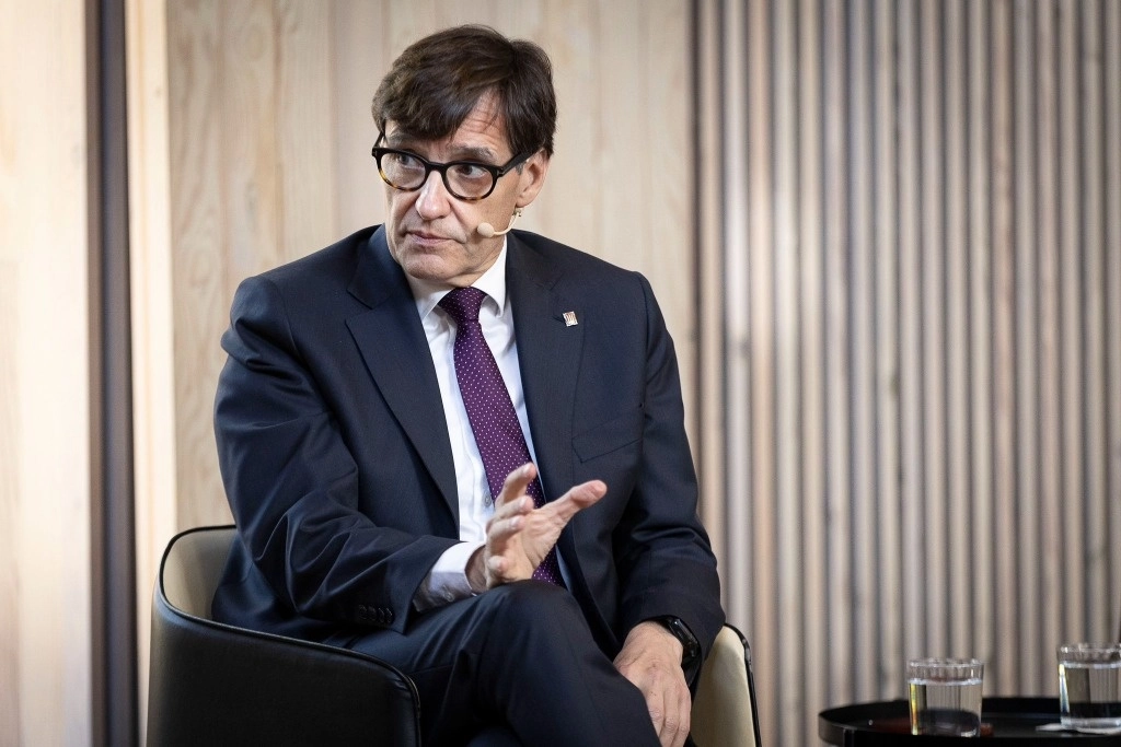 Salvador Illa, candidato Partido Socialista de Cataluña, se perfila como favorito para las elecciones del próximo domingo. Foto @salvadorilla