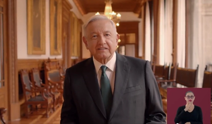 El presidente Andrés López Obrador rindió su quinto informe de gobierno desde Campeche. Foto @lopezobrador_ 
