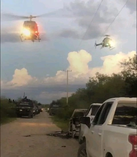 La refriega se suscitó después de un ataque al edificio de la policía de General Terán, donde civiles armados balearon la fachada del inmueble. Foto tomada de X.