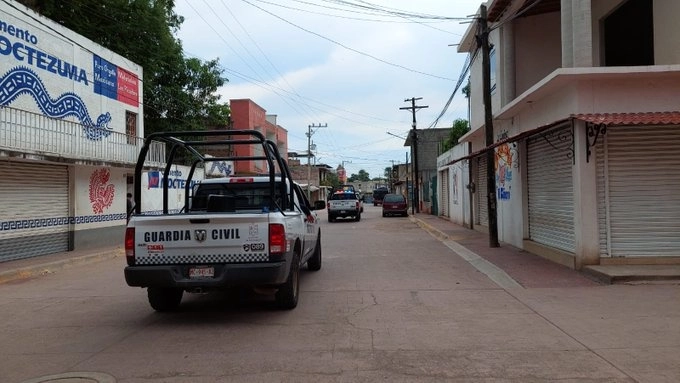 Patrullaje de la Guardia Civil ante los reportes de balaceras. Foto SSP Michoacán