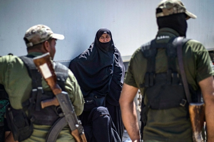Miembros de las fuerzas de seguridad kurdas en Hasakeh, Siria, el 3 de septiembre de 2023. Foto Afp