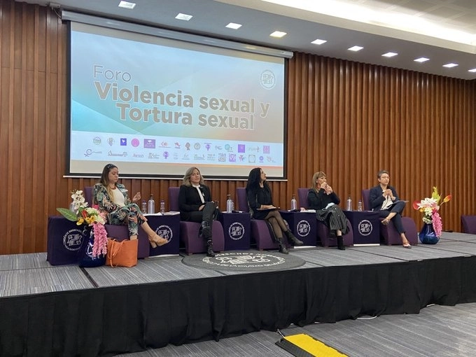 Se realizó el foro "Violencia sexual y tortura sexual". Foto tomada de la cuenta de Twitter @PatyOlamendi