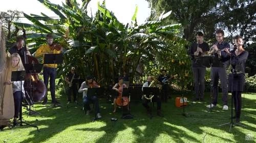 En la interpretación colaboró el ensamble suizo Contrechamps. Se realizó como parte de las actividades de la edición 42 del FIMNME.Foto cortesía de Liminar