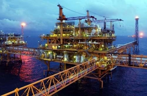 Plataformas petroleras en la sonda de Campeche. Foto Notimex/ archivo

