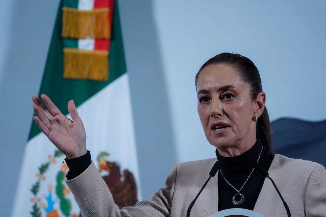 Claudia Sheinbaum, presidenta de México, encabezó la conferencia “Mañanera del Pueblo” en Palacio Nacional, el 11 de marzo de 2025.